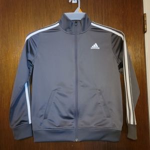 Adidas zip-up tracksuit jacket girls medium